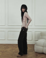 Jelly Button Asymmetric Ruched Top