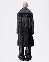 005 CHAOS DREAM DENIM TRENCH COAT