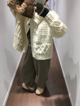 フラップツイストカーディガン (3color)