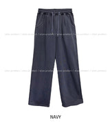 (UNISEX) メッティーピグメントピンタックスウェットパンツ (BLU ver.)