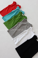 6 colors ビビッドファインペルビックベーシックノースリーブ