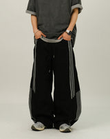 RU Track Nylon Curved Banding Pants