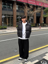  Basic pintuck wide sweatpants