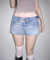 cupid denim shorts