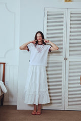 26SS★ Amore Puppy Crop Ringer Short Sleeve Tee