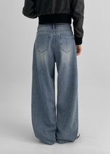 [MADE] Cornet Wide Incision Denim Pants