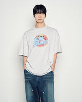 25FW バスケットボールピグメントショートスリーブTシャツ ライトグレー