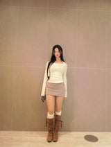 Soyou Low-Rise Eyelet Skirt
