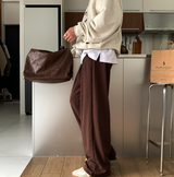 Nopi First Round Tuck Flow Banding Wide Pants