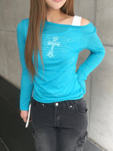 Saint Cross Lettering Long-Sleeve (4C)