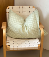 CLEAR CHECK PILLOW COVER