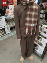 ASCLO Wool Check Reggae Muffler (2color)