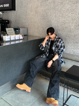 St. Parachute Cargo Wide Denim Pants