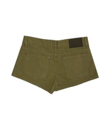 taser low washing cotton shorts