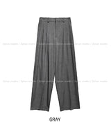 Merid pintuck wide slacks