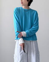 クロップ レイヤード ロングスリーブ