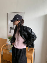セクション ウォッシュドレザージャケット (2C)