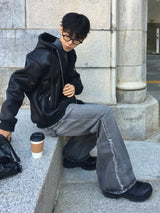 ロントブラッシュフレアデニムパンツ 2C