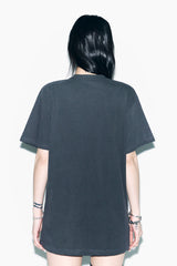 チーターグラフィックオーバーサイズTシャツ チャコール