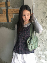 ノヒディ テンセル レイヤード ルーズフィット ロングスリーブTシャツ