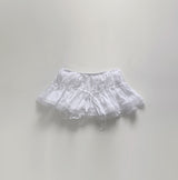 ウィンガーシャーリングレーススカート (White)