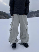 Double Pocket Multi Cargo Sweatpants 4C