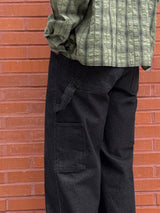 Dying patch carpenter denim