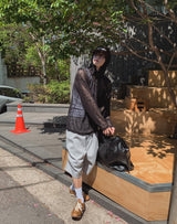 ロージーツータックバミューダスウェットパンツ