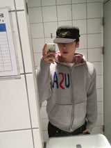 No.1568 USA fh KNIT ZIP-UP (3color)