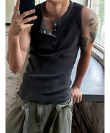 [S/S] Pigment golgi henry neck sleeveless(4color)