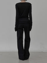 Outsole see-through long-sleeve tee