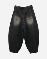 Brown balloon denim pants