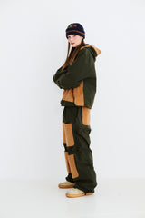MMM HF WINDBREAKER HOODED JACKET DEEP KHAKI / CORDUROY BROWN