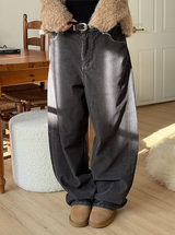 Hairy crop round knit cardigan(3color)
