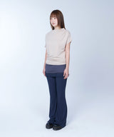 Folded colorblock skirtpants - NAVY