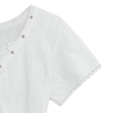 Lace studded top (White)