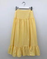 Liang button frill long skirt (4color)