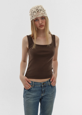 [B-BASIC] Standard Wide Square Neck Sleeveless (2 SIZE)
