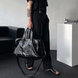 Big Size Boston Leather Crossbag
