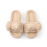 13DE MARZO Bear Flip-top Fur Slippers