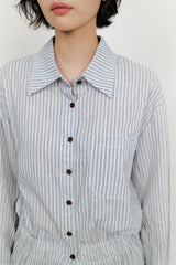 Cloudy Striped Blouse(2color)