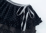frill wrap skirt_dot