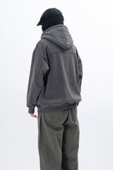Eyelet Fleece Hooded Zip Up