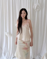 Angel Satin Lace Cami Blouse