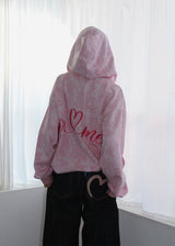 PINK HEART WIDE DENIM
