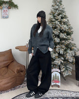 Return Angora Knit Cardigan
