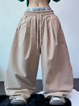 4000SOLD NYLON PINTUCK PANTS