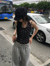 ハイズフォールディングワイドスウェットバンディングパンツ (4c)