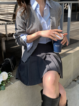 ウォンテッドプリテッドミニスカート