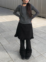 [MADE] Maya Shirring Bootcut Long Training Pants